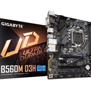 GIGABYTE B560M H V2 Ultra Durable Motherboard – New Tray – 1 Yr Warranty