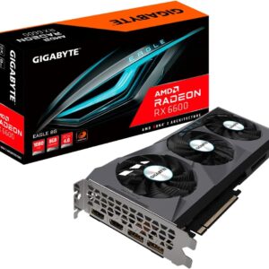 GIGABYTE Radeon RX 6600 Eagle 8G Graphics Card, WINDFORCE 3X Cooling System, 8GB GDDR6