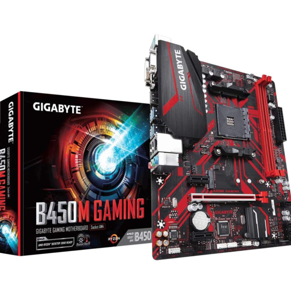 Gigabyte B450M Gaming (Socket AM4/B450/DDR4/S-ATA 600/Micro ATX) - New Tray- 1 Yr Warranty