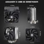 ⁦Thermalright Assassin X 120 Refined SE ARGB Black مزاد⁩ - الصورة ⁦6⁩