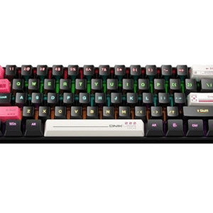 ONIKUMA G55 Mechanical Gaming Keyboard, 61 Keys, RGB Layout, Wired LED Backlit, for PC and Laptop