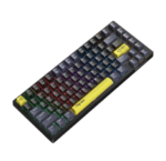 ⁦ONIKUMA G52 82 Keys Wired Gaming Keyboard,Mechanical Blue Switch, Rainbow LED RGB Backlit⁩ - الصورة ⁦3⁩