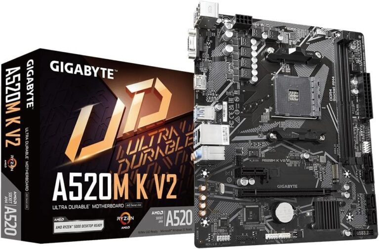 GIGABYTE A520M K V2 Socket AM4 Motherboard