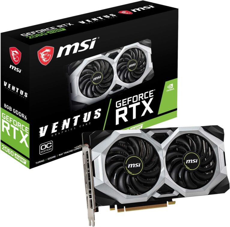 MSI NVIDIA GEFORCE RTX 2060 SUPER VENTUS OC Graphics Card 8GB GDDR6