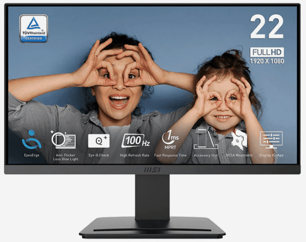 MSI PRO MP223 E2, 22-inch VA 1920 x 1080 (FHD) Computer Monitor