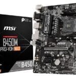 MSI B450M PRO-VDH MAX Motherboard AM4 New Tray - 1 Yr Warranty