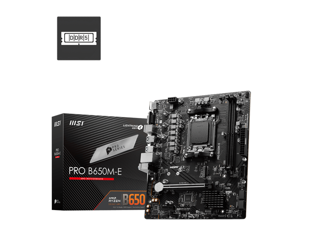 Msi Pro B650M-E Socket AM5 Motherboard
