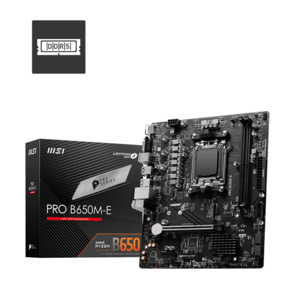 Msi Pro B650M-E Socket AM5 Motherboard