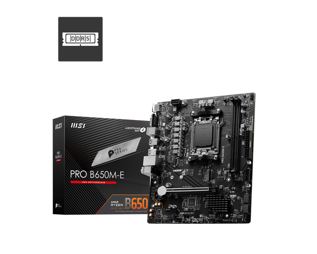 Msi Pro B650M-E Socket AM5 Motherboard