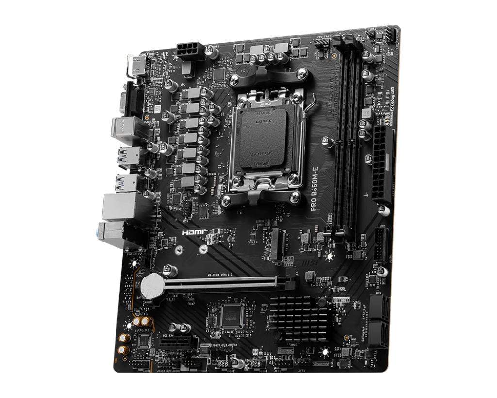 Msi Pro B650M-E Socket AM5 Motherboard - New Box - الصورة 4