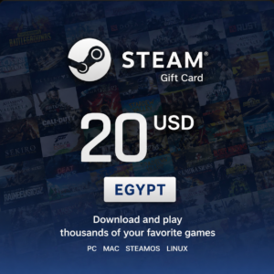 Steam Gift Card 20 USD - Steam Key - EGYPT