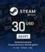 Steam Gift Card 30 USD