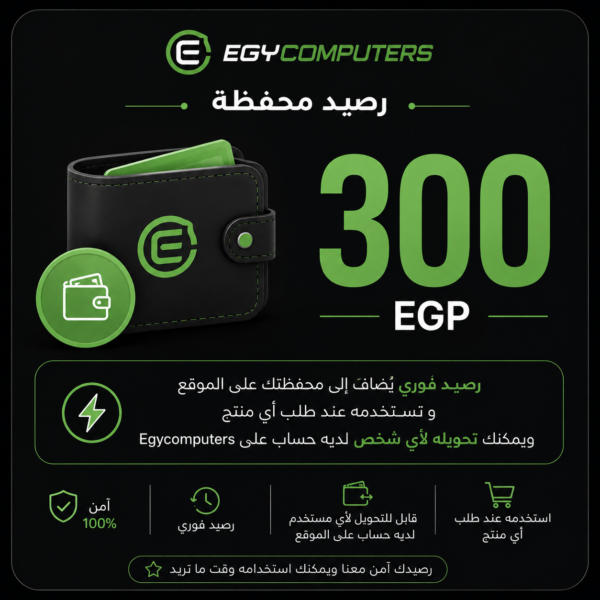 Egycomputers Wallet Balance 300 EGP