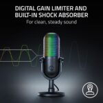 ⁦Razer Seiren V3 Chroma RGB USB Microphone: Stream & Game Reactive Lighting - Tap-to-Mute Sensor - مزاد⁩ - الصورة ⁦2⁩