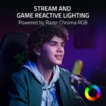 ⁦Razer Seiren V3 Chroma RGB USB Microphone: Stream & Game Reactive Lighting - Tap-to-Mute Sensor - مزاد⁩ - الصورة ⁦3⁩