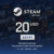 Steam Gift Card 20 USD – Steam Key – EGYPT